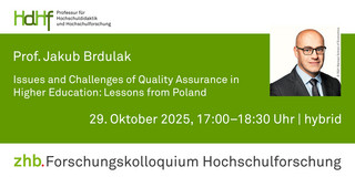 Ankündigung des Vortrags von Prof. Jakub Brdulak Ankündigungskarte des Vortrags mit einem Porträtfoto von Prof. Jakub Brdulak