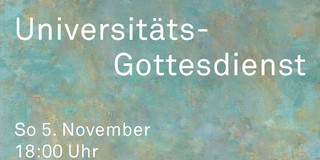 Werbeplakat für den Universitäts-Gottesdienst